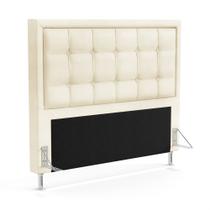 Cabeceira Taurus 160 para Cama Queen N-030 Veludo Bege Aradecor