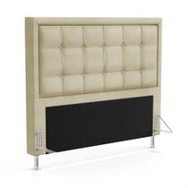 Cabeceira Taurus 195 para Cama King N-030 Veludo Bege Aradecor