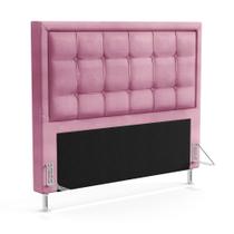 Cabeceira Taurus 195 para Cama King Z-009 Sued Rosê Aradecor Cabeceira Taurus 195 para Cama King Z-009 Sued Rosê Aradecor