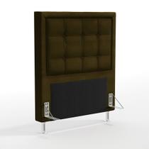 Cabeceira Taurus 90 para Cama de Solteiro N-027 Veludo Marrom Chocolate Aradecor Cabeceira Taurus 90 para Cama de Solteiro N-027 Veludo Marrom Chocolate Aradecor