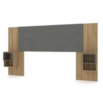 Cabeceira Toquio Casal, Solteiro com Mesa de Cabeceira Nature/Alasca - VLR Cabeceira Toquio Casal, Solteiro com Mesa de Cabeceira Nature/Alasca - VLR