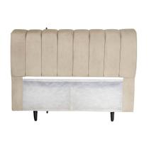 Cabeceira Velutto Solteiro 90cm Suede Bege Élpis Móveis