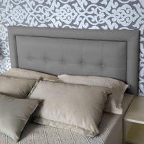 Cabeceira Veneza Diamond 05 1 Linha Linho Cinza Casal 140 X 60 Cm Cabeceira Veneza Diamond 05 1 Linha Linho Cinza Casal 140 X 60 Cm