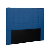 Cabeceira Verona Para Cama Box Casal 140 cm Suede Azul Marinho - D'Rossi