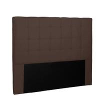 Cabeceira Verona Para Cama Box Casal 140 cm Suede Café - D'Rossi