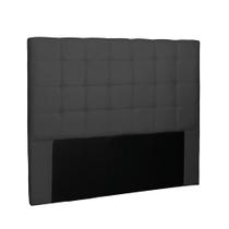 Cabeceira Verona Para Cama Box Casal 140 cm Suede Preto - D'Rossi