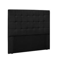 Cabeceira Verona Para Cama Box Queen 160 cm material sintético Preto - D'Rossi