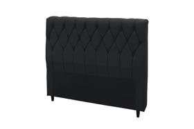 Cabeceira Viena Plus Casal 1400mm Suede Negro - Simbal