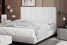 Cabeceira Vitória 158Cm Para Cama Box Queen Suede Branco