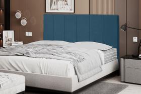 Cabeceira Vitória 193Cm Cama Box King Tecido Suede Diversas