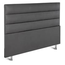 Cabeceira Wave F.A Colchões Swede Chumbo Solteiro 88x15x127cm