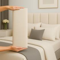 cabeceiras de cama de casal para cama box estofada Painel Autoadesivo Suede 140cm cabeceiras de cama de casal para cama box estofada Painel Autoadesivo Suede 140cm
