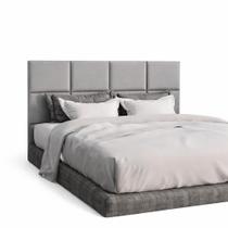 Cabecira Modular Adesiva 10 Placas Estofadas 30x40 King Cabecira Modular Adesiva 10 Placas Estofadas 30x40 King