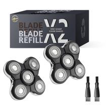 Cabeçote de reposição E-Hunter XR7000 com 5 lâminas de trilha dupla kit com 2 unidades Cabeçote de reposição E-Hunter XR7000 com 5 lâminas de trilha dupla kit com 2 unidades