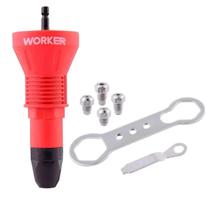 Cabeçote Rebitador Para Furadeira Encaixe 1/4"Pol. 275637 Worker
