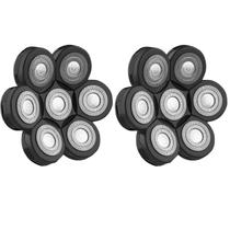 Cabeçotes de reposição para aparador de cabeça Yieyosd 7D, kit com 2, à prova dágua Cabeçotes de reposição para aparador de cabeça Yieyosd 7D, kit com 2, à prova dágua