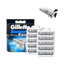 Cabeçotes De Substituição Para Lâmina De Barbeador Gillette Sensor Excel Para Homens, Lâminas De