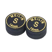 Cabeçotes De Taco De Bilhar Japonês Multi-Camadas De 14mm Em Preto E Dourado, Conjunto De 2 Peças