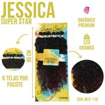 Cabelo 100% Organico Cacheado Longo - Jessica - Super Star Para Mega Hair Em Tela