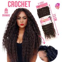 Cabelo 100% Orgânico Cacheado Solto / Fio A Fio Para Crochet Braids -Weng 300Gr -Sem Brilho