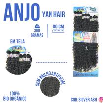 Cabelo Afro Cacheado Bio Organico 80 cm Anjo Aplique Megahair Em tela