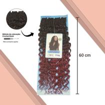 Cabelo Amara Fibra Sintética 316g 60cm Para Crochet Braids