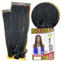 Cabelo Aplique Crochet Braid Acra Curl Twist Encaracolado C Pontas Onduladas