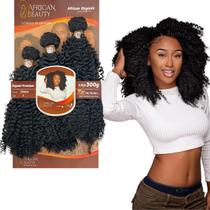 Cabelo Aplique Tela Cacheado Afro Faz 1 Cabeça 300Gr Entrelace