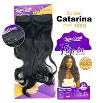 Cabelo Aplique Tic Tac Fio Invisível Catarina Liso Ondulado