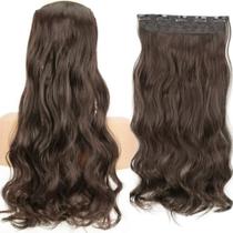 Cabelo Aplique Tic Tac Orgânico Ondulado 65Cm Preto