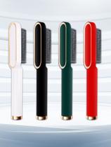 Cabelo & barba ânion alisador de aquecimento pente multifuncional ferramenta estilo escova de cabelo ferros pente quente