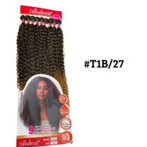 Cabelo Bio Fibra Cacheado 80cm Entrelace 9 Telas Identico Ao Humano
