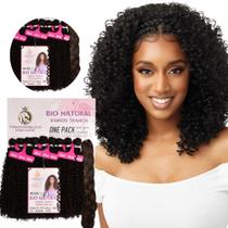 Cabelo Bio Fibra Natural Cacheado 60cm Entrelace Miss R Cabelo Bio Fibra Natural Cacheado 60cm Entrelace Miss R