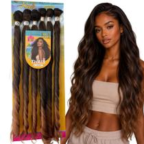 Cabelo Bio Orgânico Ondulado Thais 300g Mega Hair Entrelace