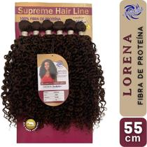 Cabelo Bio Vegetal Cacheado Ser Mulher Linha Supreme Hair Modelo Lorena 55 cm Pacote 300 gramas