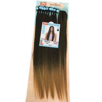 Cabelo bio vegetal liso nivia sleek 75cm 320g 9 telas+closur