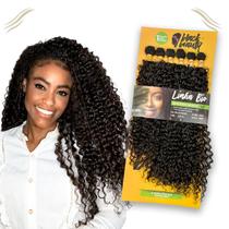 CABELO BLACK BEAUTY BELEZA NEGRA LANÇAMENTO CACHEADO 70cm FIBRA DE QUALIDADE - Rass Hair Cabelos Bio Fibras,