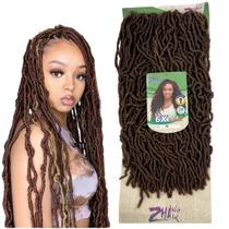 Cabelo Born Locs Fibra Premium 6 Telas Zhang 360 Gramas 45cm