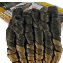 Cabelo Bouncy French Curl Ser Mulher Para Tranças 480 Gramas 70cm Fibra Premium