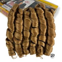 Cabelo Bouncy French Curl Ser Mulher Para Tranças 480 Gramas 70cm Fibra Premium