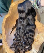 Cabelo Brasileiro do Sul Castanho Natural Ondulado 100G - Alta Qualidade Cabelo Brasileiro do Sul Castanho Natural Ondulado 100G - Alta Qualidade
