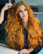 Cabelo Brasileiro do Sul Loiro Mel Ondulado 100G - Alta Qualidade