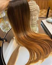 Cabelo Brasileiro Do Sul Morena Iluminada Liso 50G Cabelo Brasileiro Do Sul Morena Iluminada Liso 50G