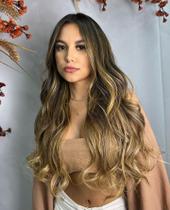 Cabelo Brasileiro do Sul Morena Iluminada Ondulado 100G - Alta Qualidade