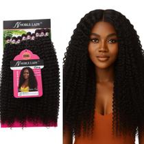 Cabelo Cacheado 320 Gramas Fibra De Proteína Humanizado 90cm