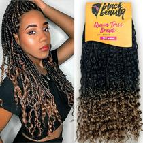 cabelo cacheado afro queen trees braids black beauty 300grs