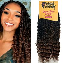 cabelo cacheado afro queen trees braids black beauty 300grs