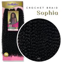 Cabelo Cacheado Bohemian Ser Mulher Crochet Braid 55 cm 270 Gramas