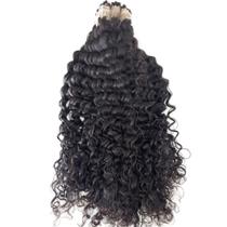 Cabelo Cacheado Brasileiro Humano Limpo 50/55cm 100 gramas Alongamento Mega hair