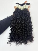 Cabelo Cacheado Humano Cacho Caipira 65cm 100 Natural Castanho Escuro 100g Cabelo Cacheado Humano Cacho Caipira 65cm 100 Natural Castanho Escuro 100g